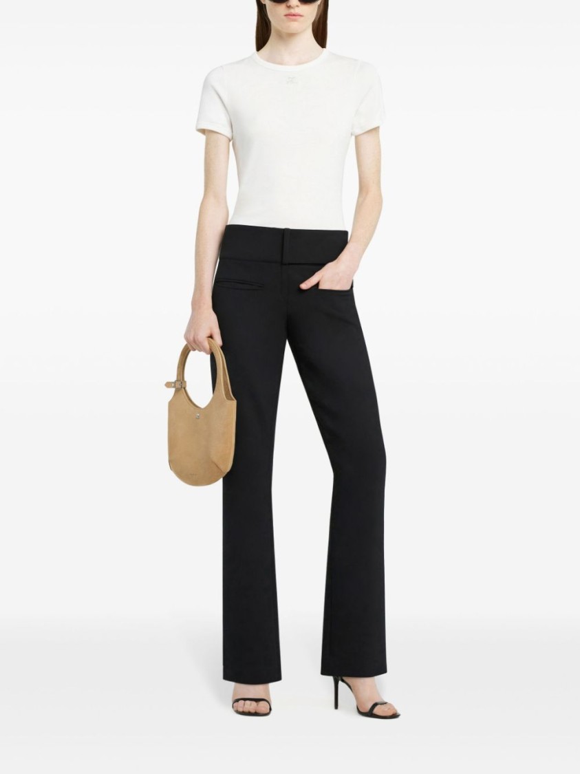 Shop Courrèges White Short-sleeved Classic T-shirt