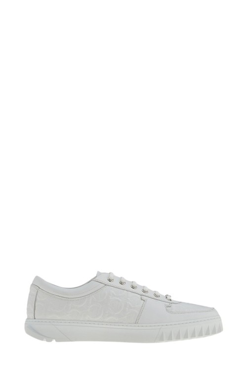 スニーカー Salvatore Ferragamo Shark-Tooth Detailed Leather Sneakers Salvatore Ferragamo Shark-Tooth Detailed Leather | THE LIST