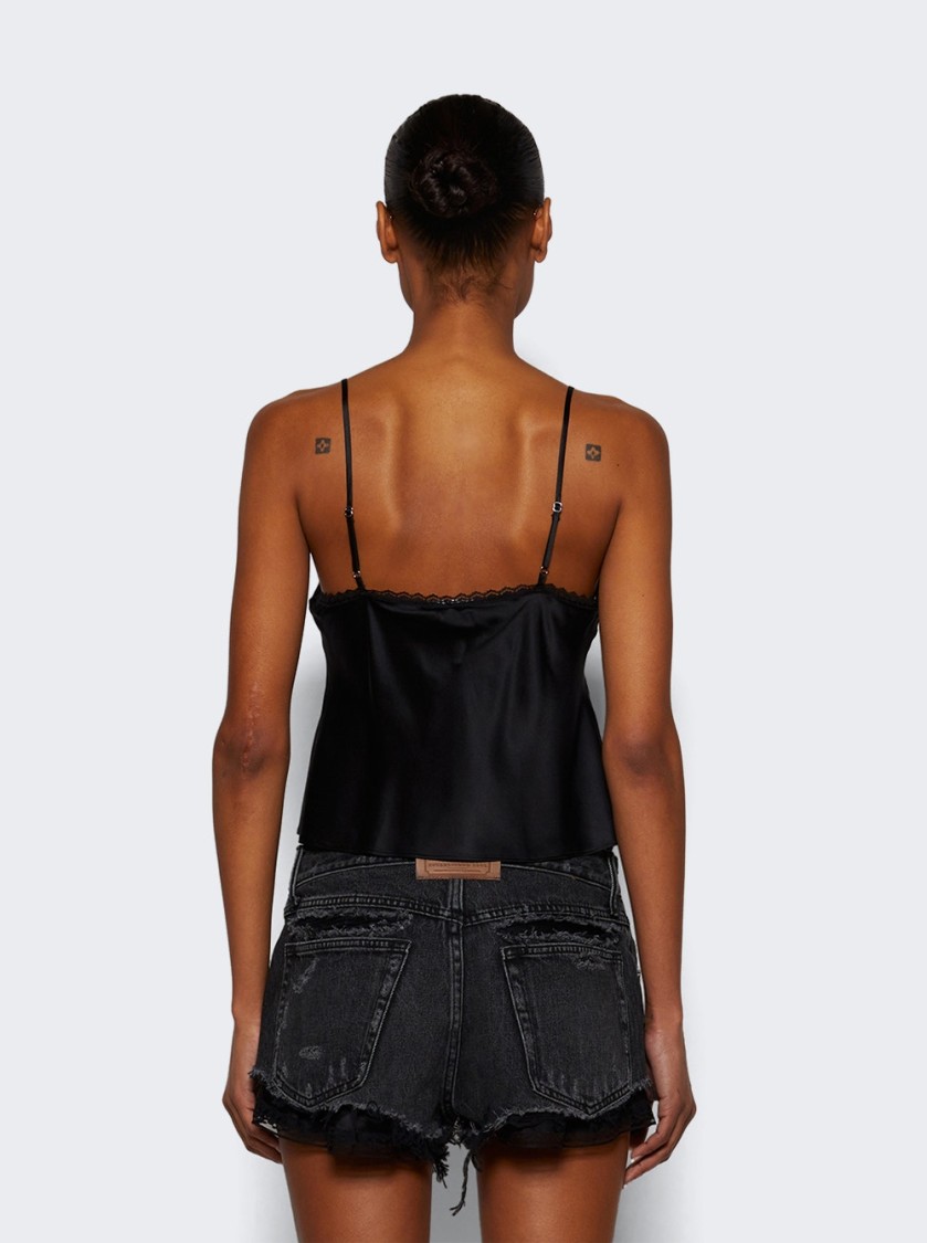Alexander Wang Silk Charmeuse Camisole In Black