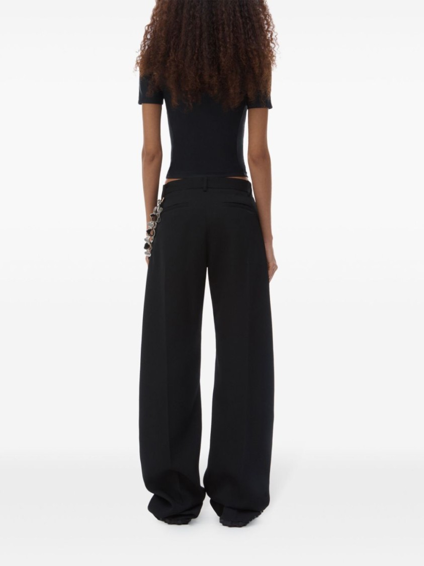 Alexander Wang Logo Rashguard Short-sleeved Top In Black