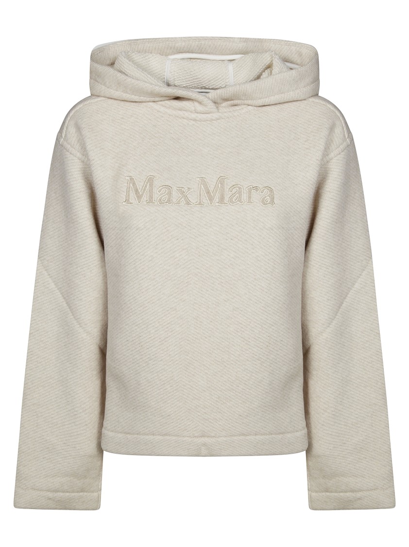 Max Mara Gary Logo Sweatshirt In Neutral
