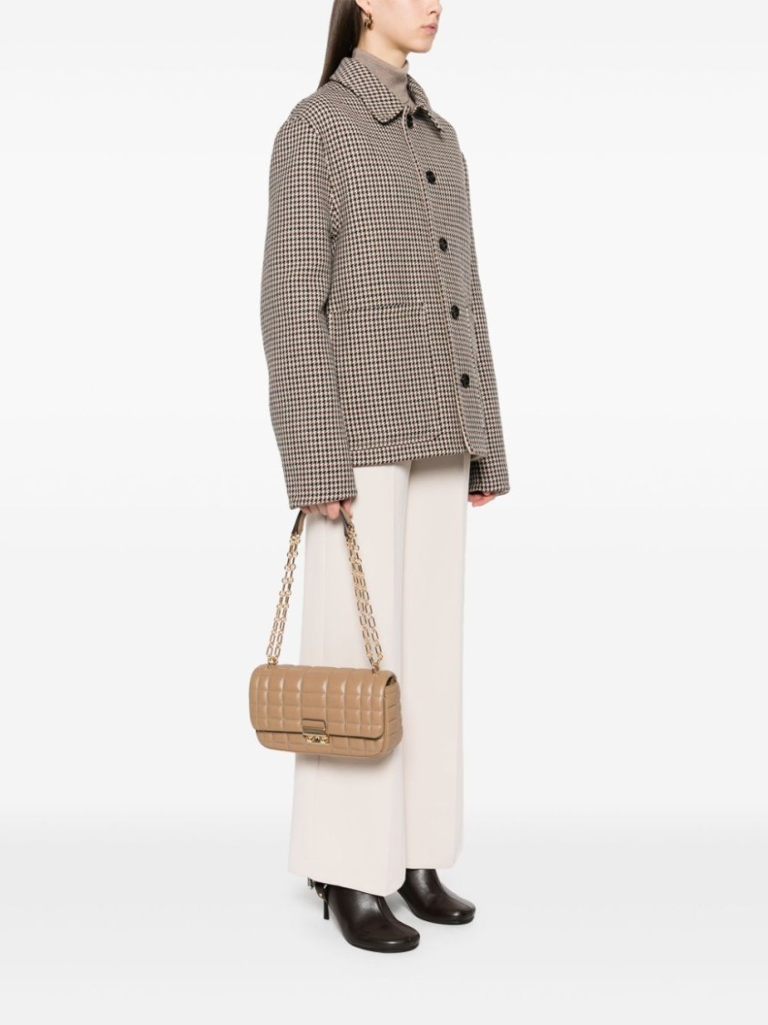 Shop Michael Kors Beige Quilted Handbag In Neutrals