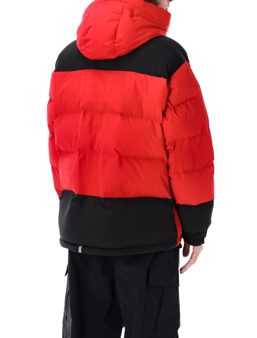 Manastash Monster Padded Hooded Jacket In Red