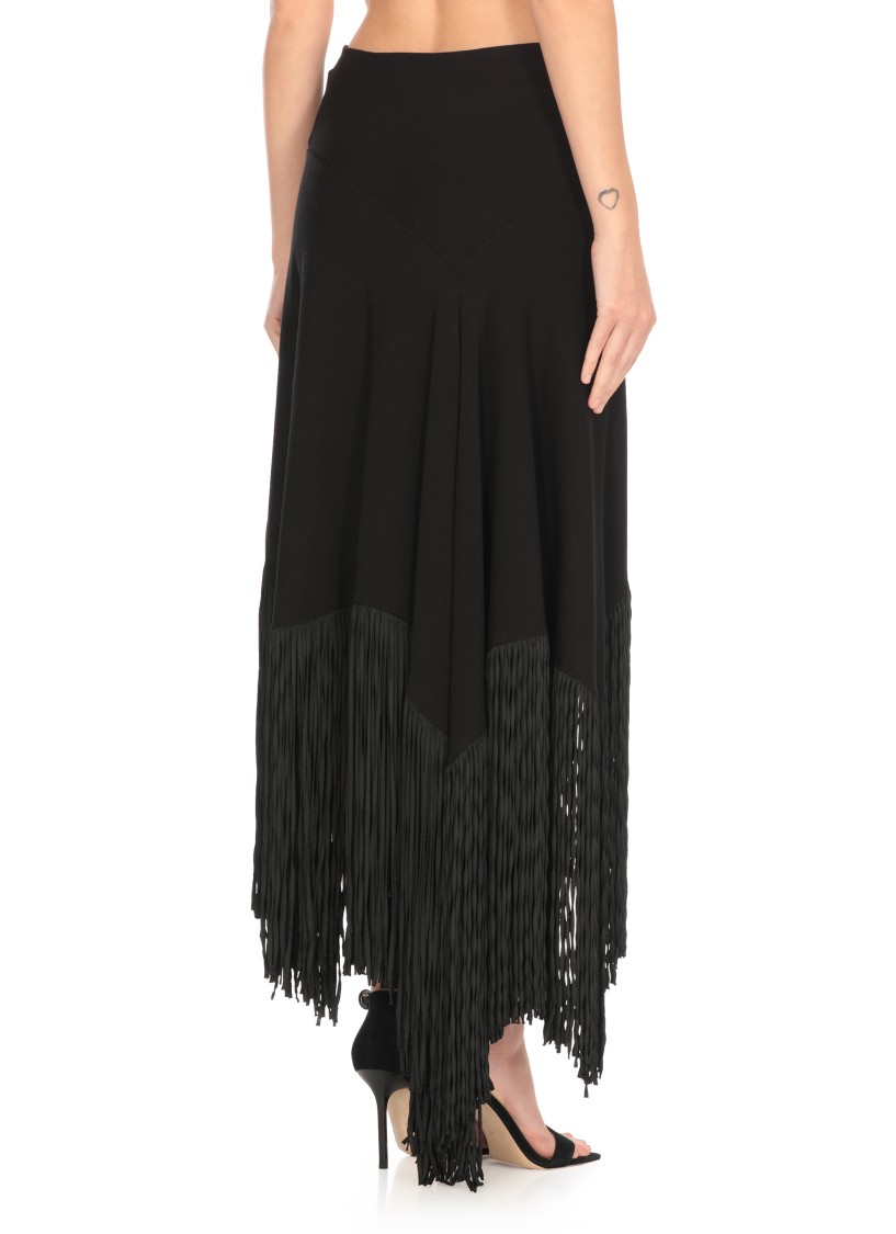 Shop Philosophy Di Lorenzo Serafini Black Viscose Skirt