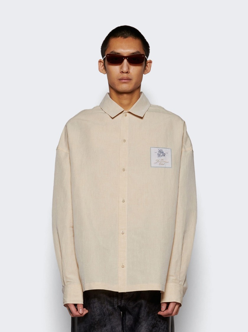 Jacquemus La Chemise Atelier Halter Off White In Neutrals