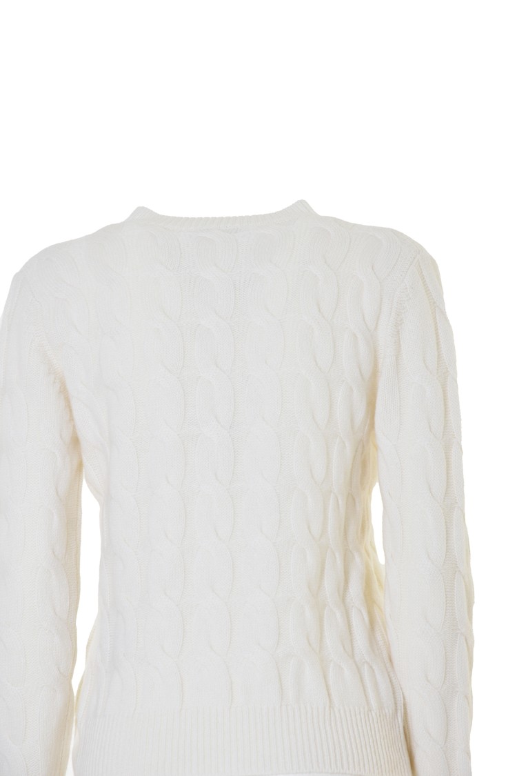 Max Mara Edipo Cashmere Sweater In Cream In White