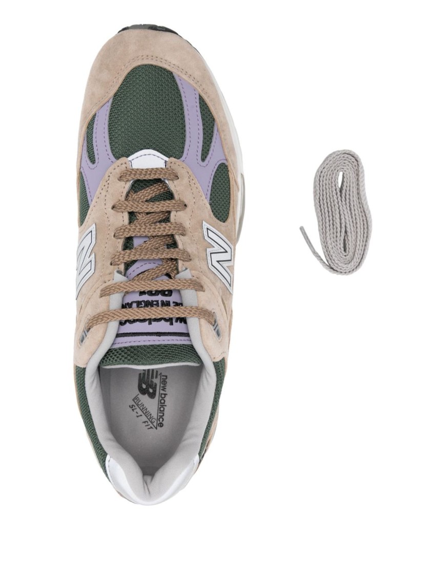 New Balance 991 Beige Suede Blend Sneakers