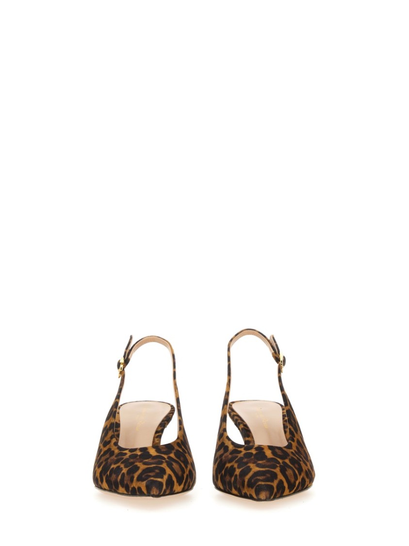 Gianvito Rossi "robbie" Slingback In Brown
