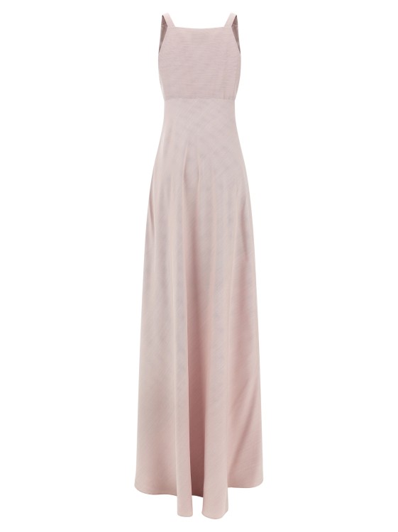 Giovanni Bedin Long Silk Dress With Striped Print | THE LIST