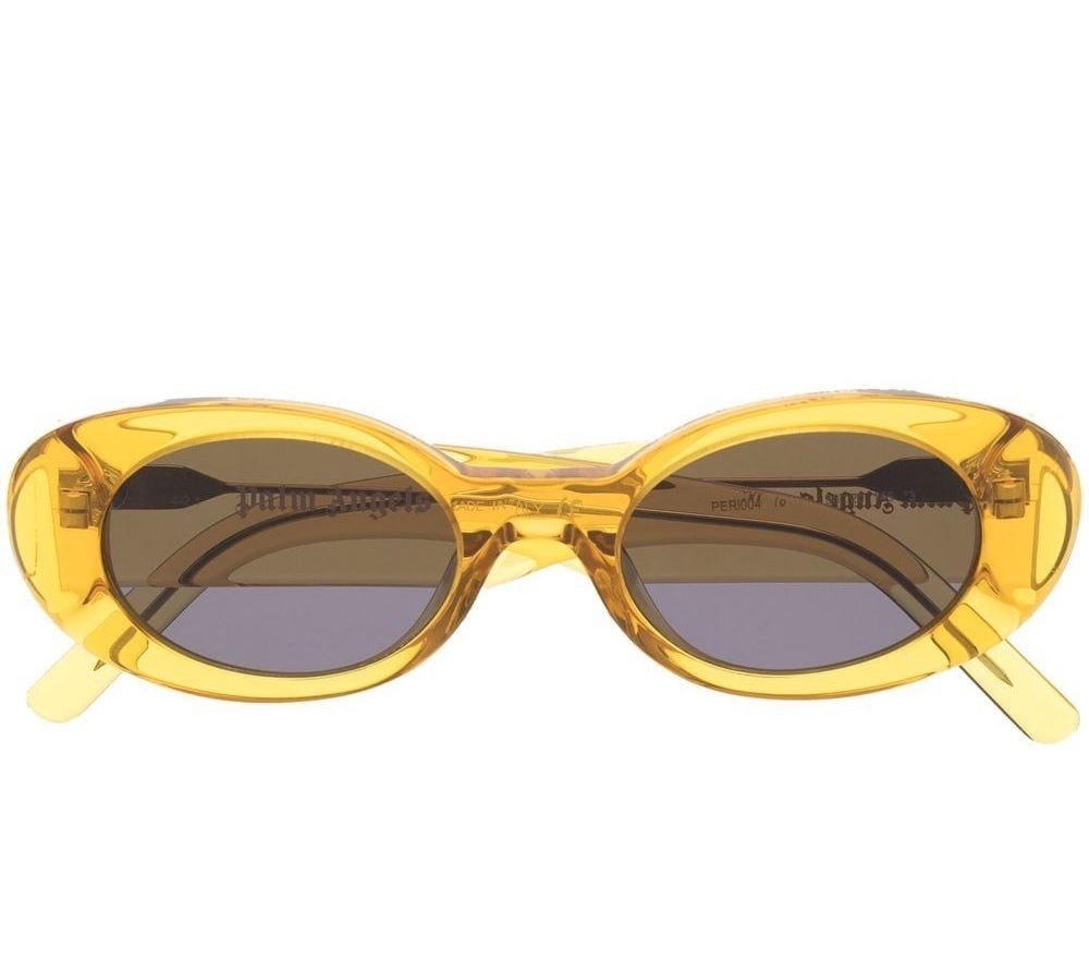 Palm Angels Spirit Oval Sunglasses In Brown