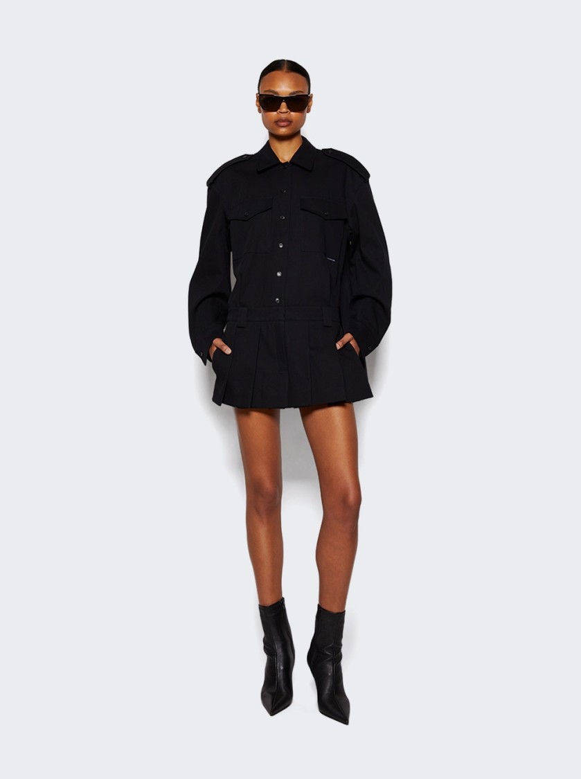 Alexander Wang Pre-styled Shirt And Skort Romper Black