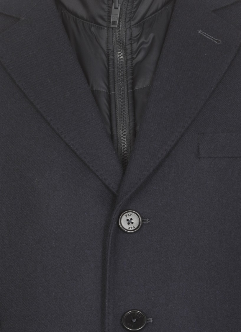 Fay Cappotto Monopetto Easy Db In Blue