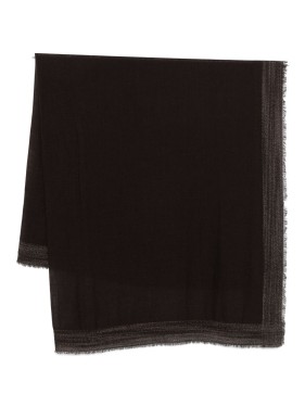 Faliero Sarti Adriel Cashmere Scarf With Frayed Edges | THE LIST