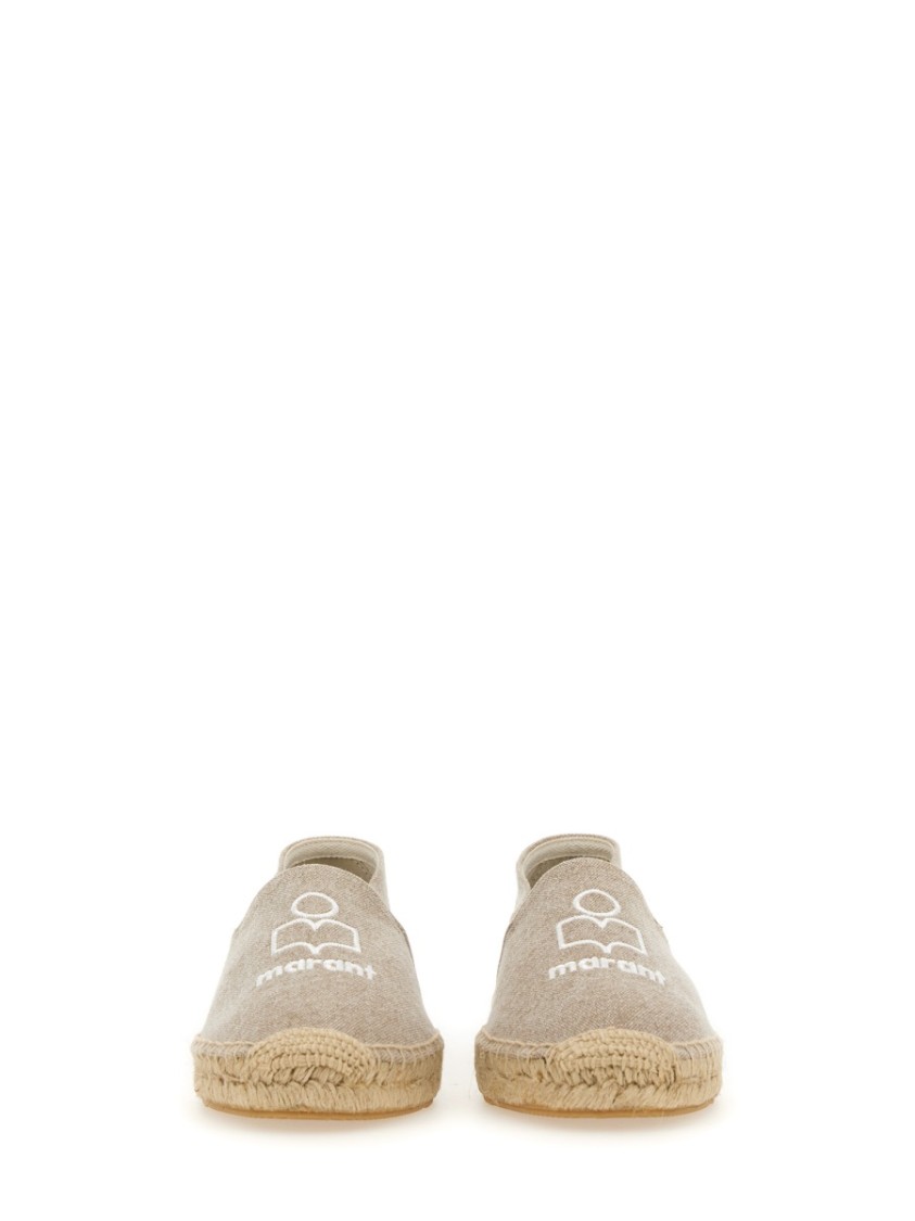 Shop Isabel Marant Classic Slip-on Espadrilles With Logo Detail In Pink