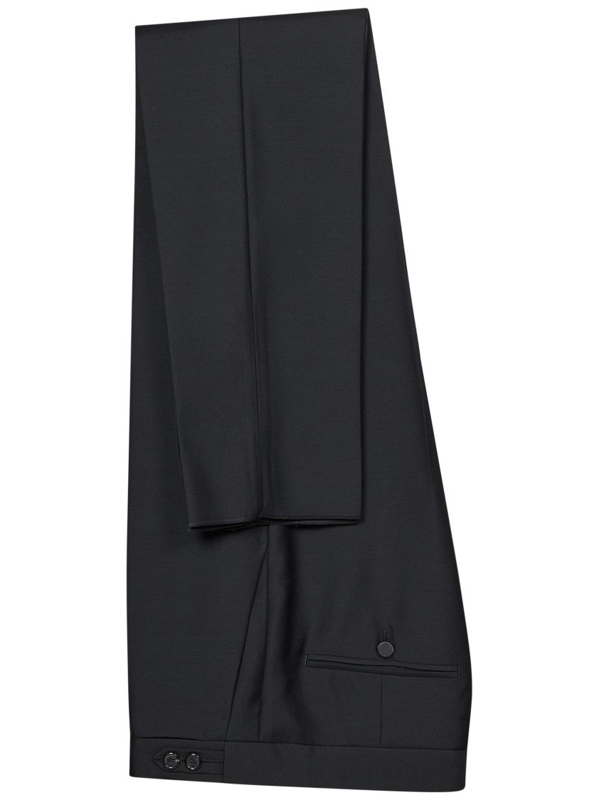 Dsquared2 Single-breasted Suit With Satin Lapel In Black