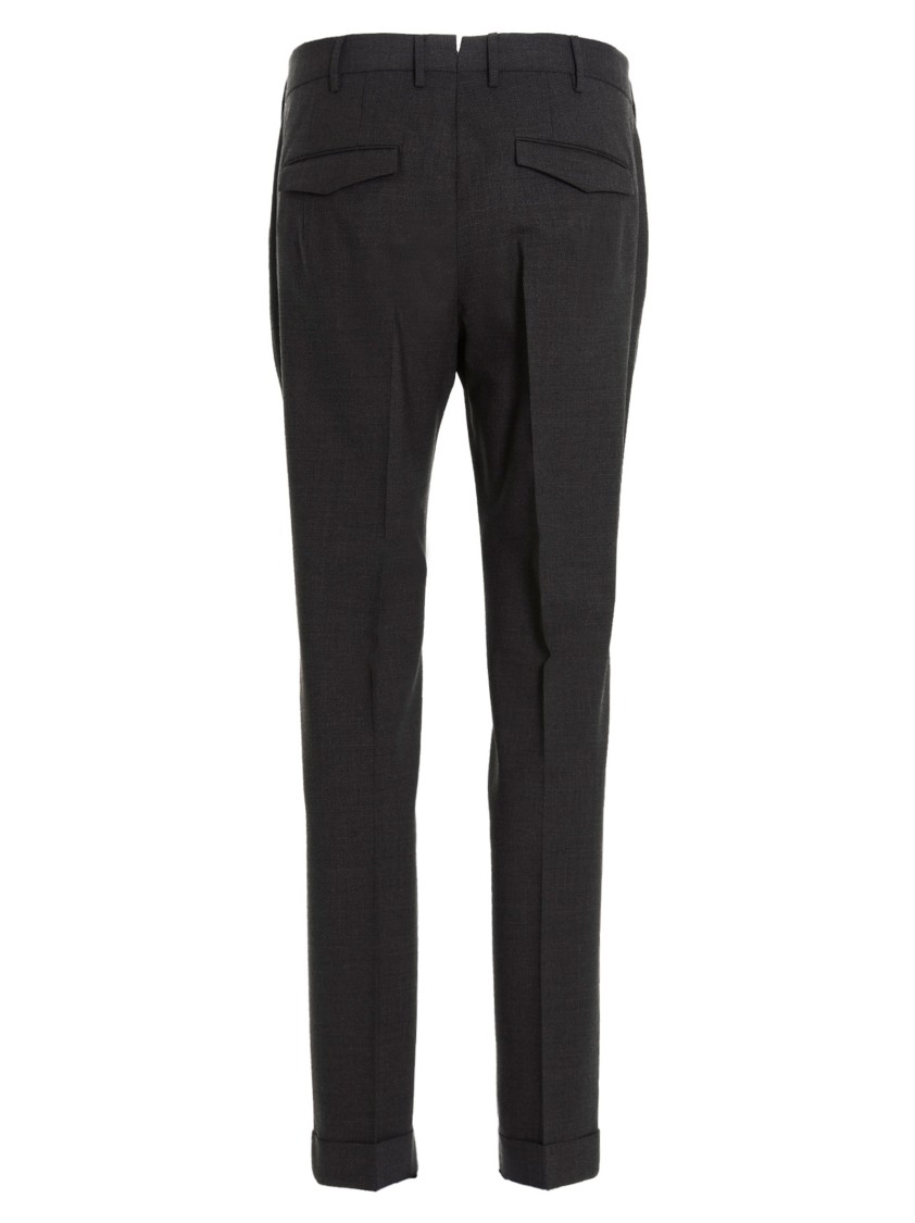 Pt Torino Belt-loop Casual Pants In Gray