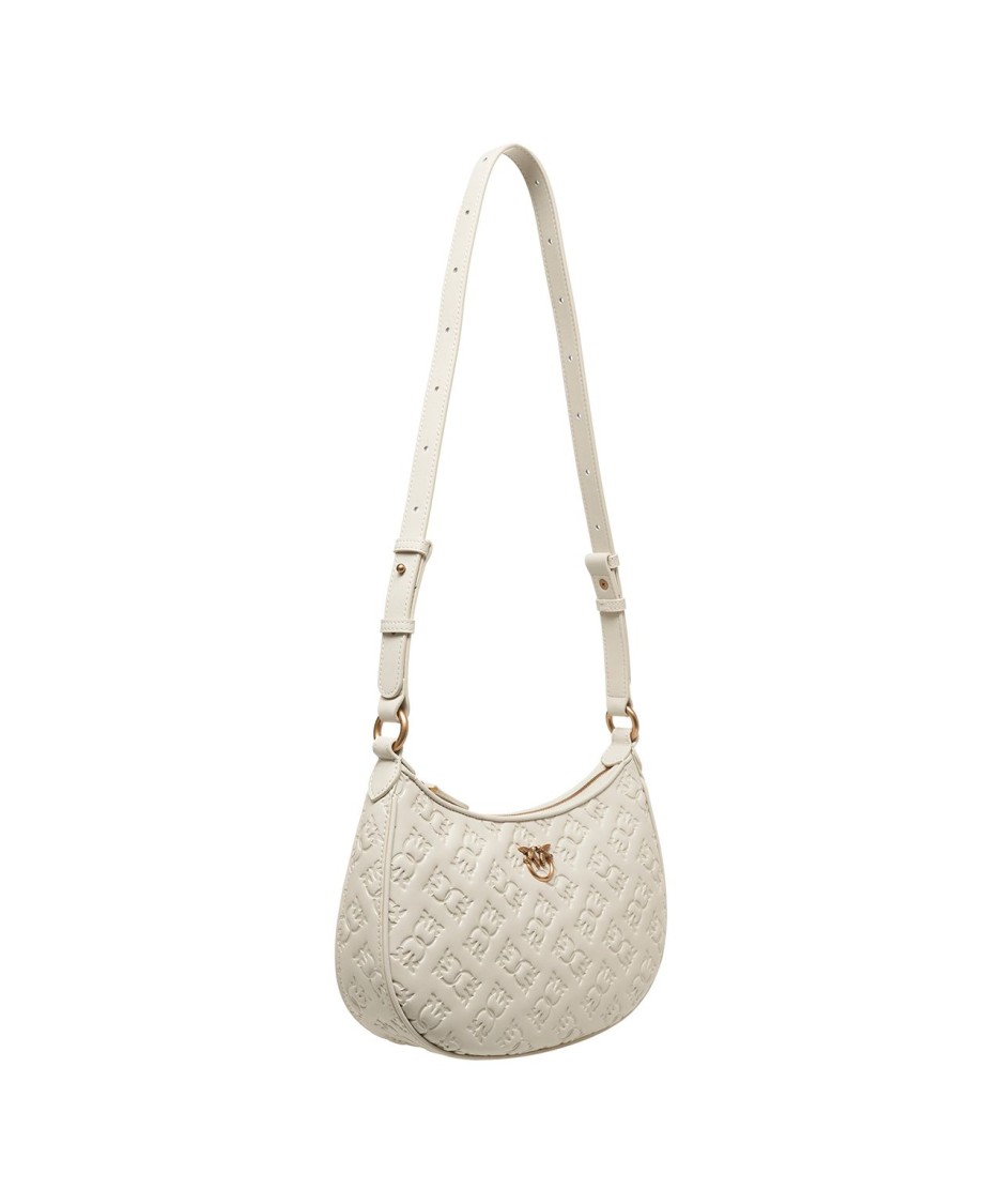 PINKO PINKO SHOULDER BAG WITH MONOGRAM 'MINI HALF MOON'