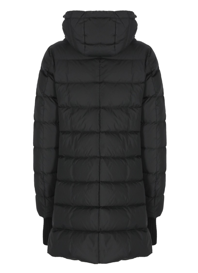 Herno A-shape Down Jacket In Black