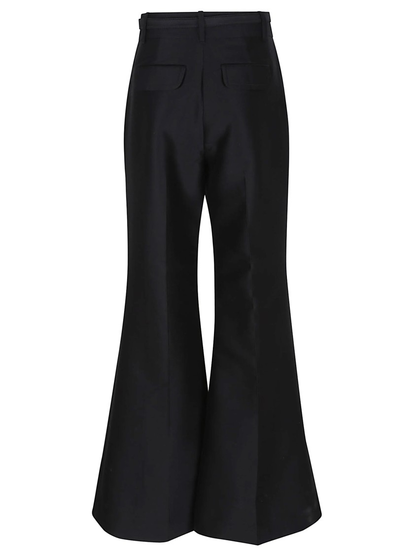 Zimmermann Hypnotic Flare Trousers With Removable Belt In Black