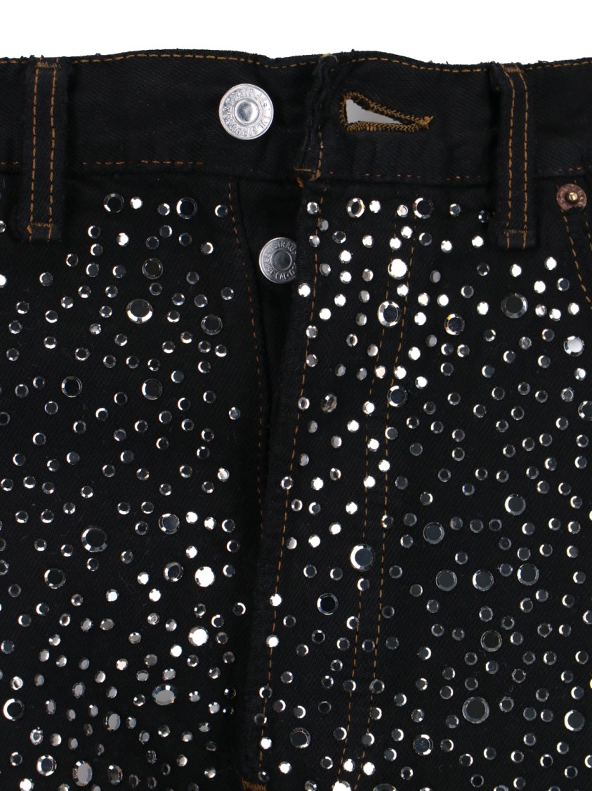 ROSSANO PRINI ROSSANO PRINI STRAIGHT JEANS IN BLACK DENIM 
