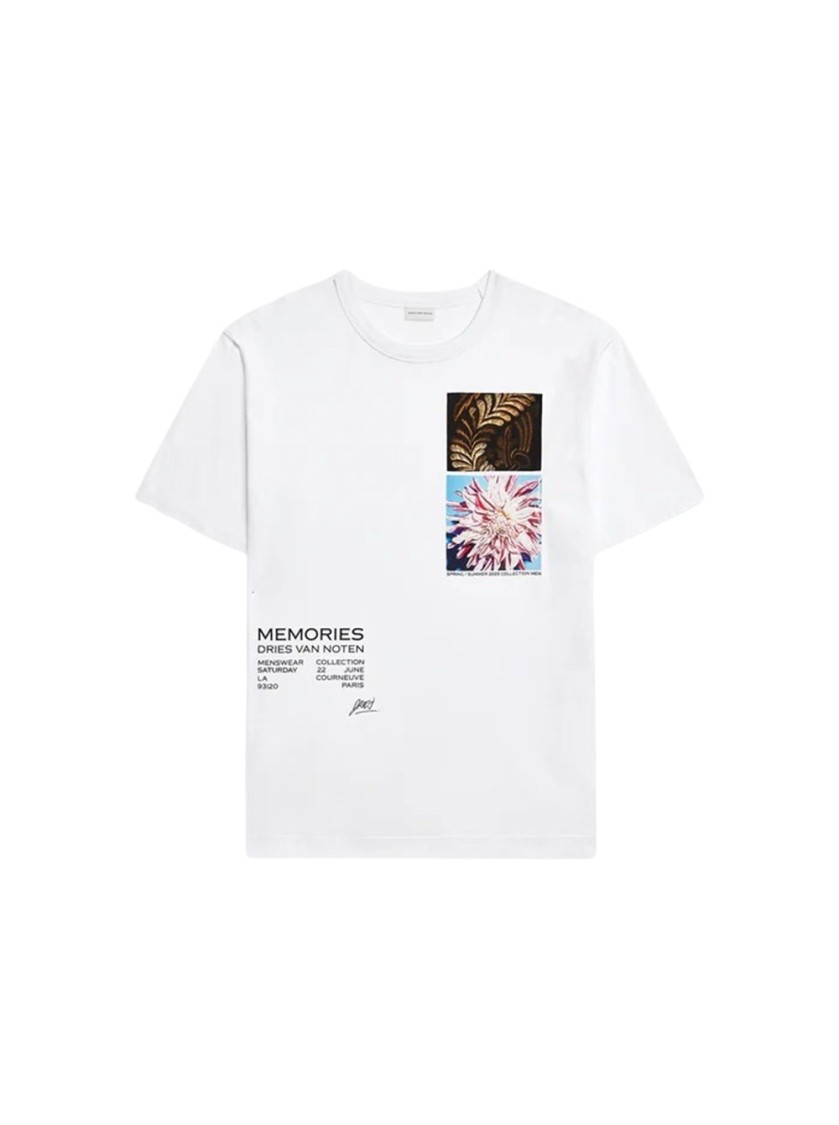 Dries Van Noten Heer Short Sleeve Tee - White | THE LIST