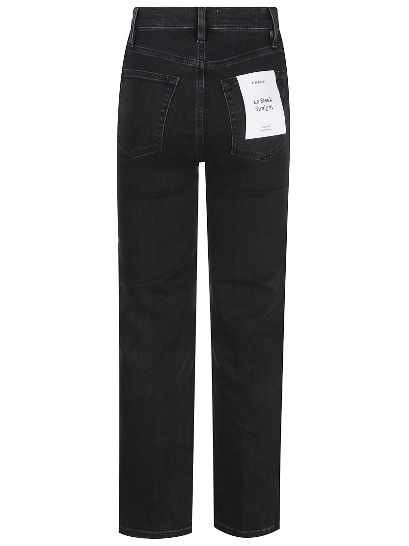 Frame Le Sleek Straight Jeans In Black