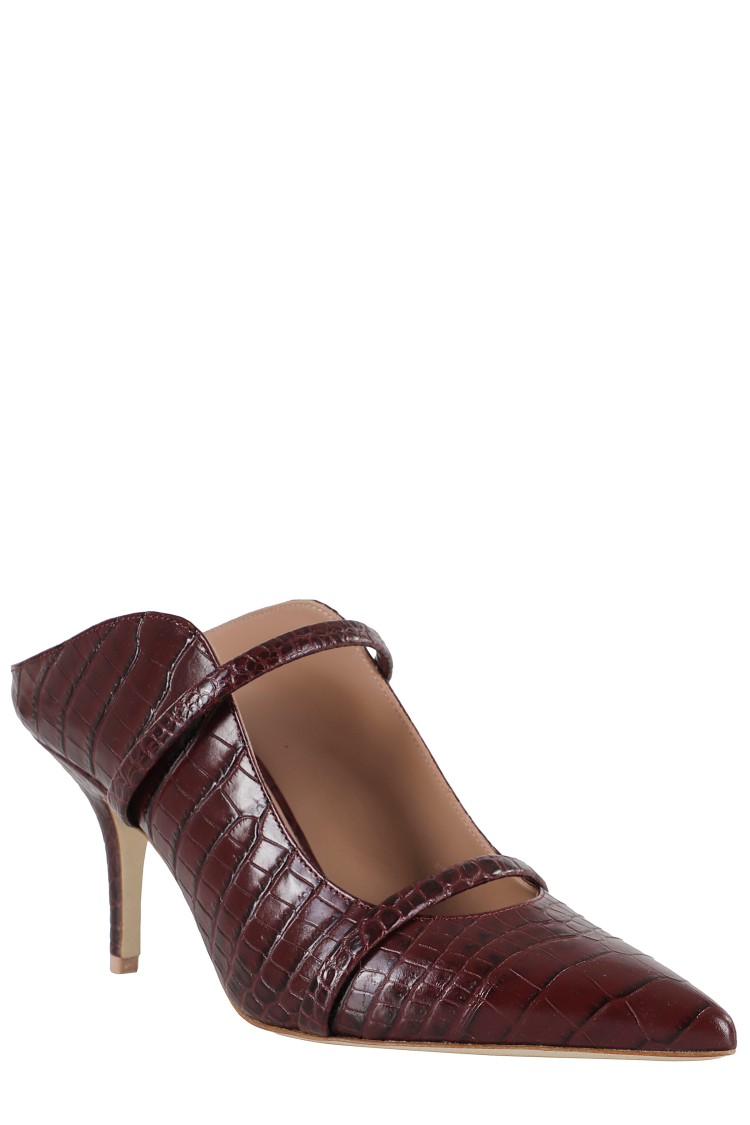 Malone Souliers 70mm Crocodile-effect Mules