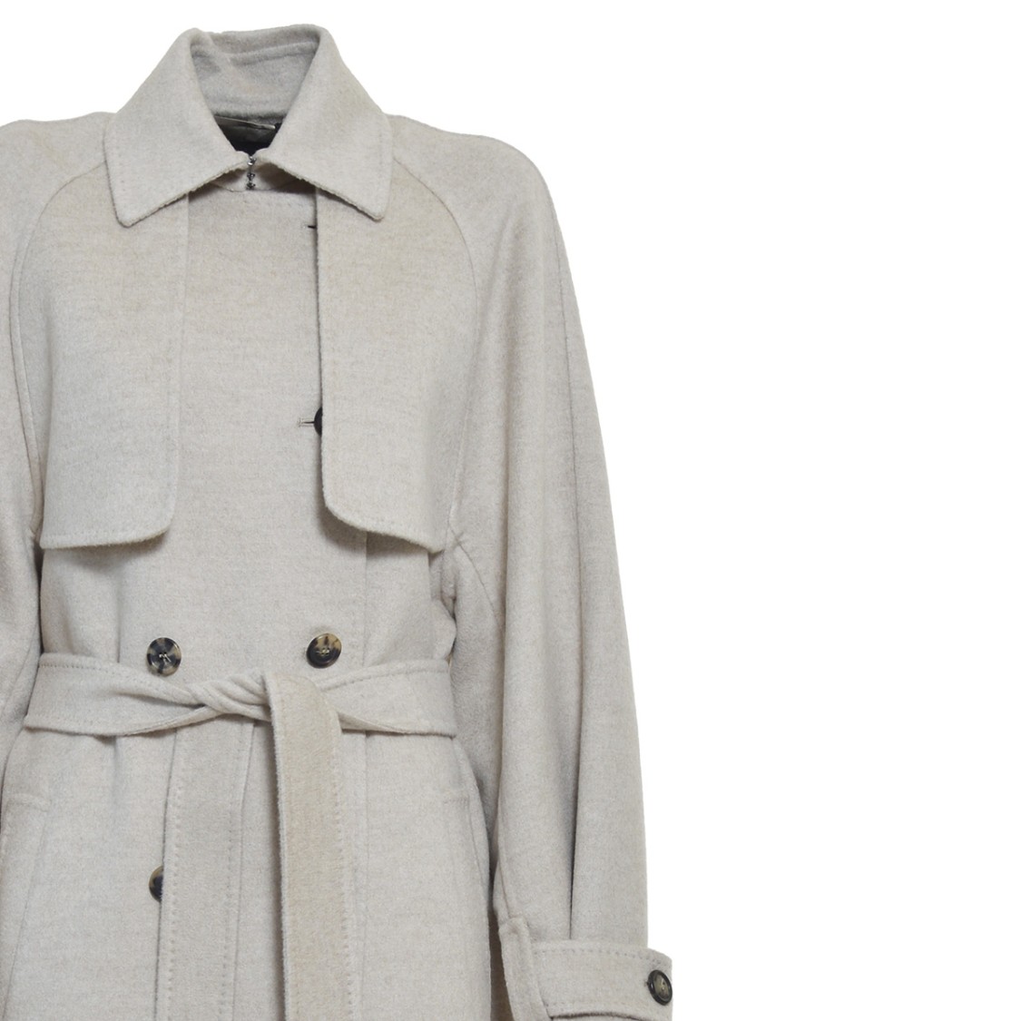 Max Mara Beige Cashmere Falcone Coat Trench Coat | THE LIST
