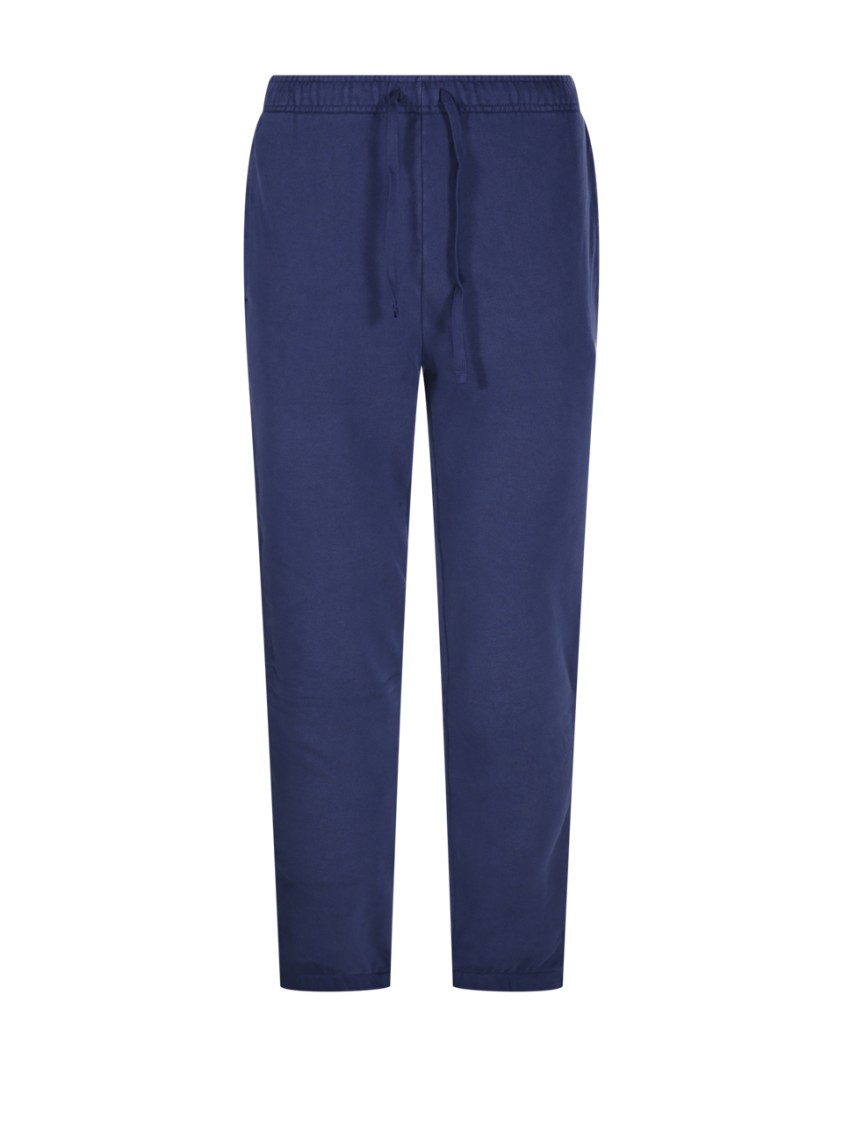 Polo Ralph Lauren Relaxed Fit Cotton Trousers In Blue