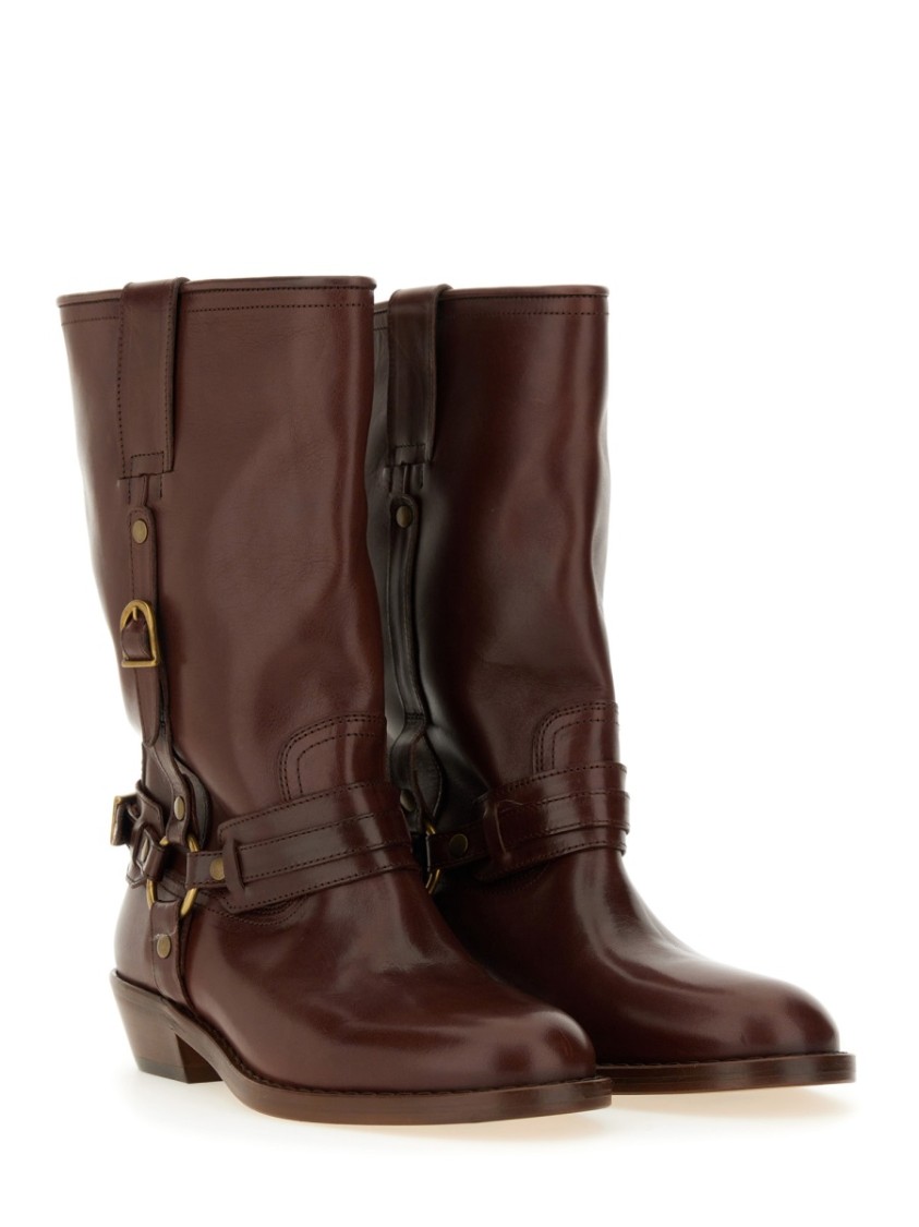 Isabel Marant Brown Heiko Mid-calf Boots In Brown