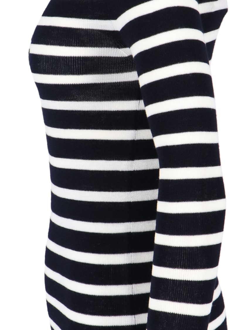 Valentino Striped Intarsia-knit Jumper