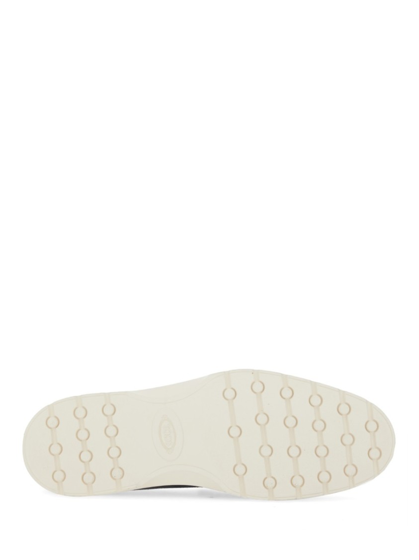 Tod's Classic Grey Suede Loafers In Grey