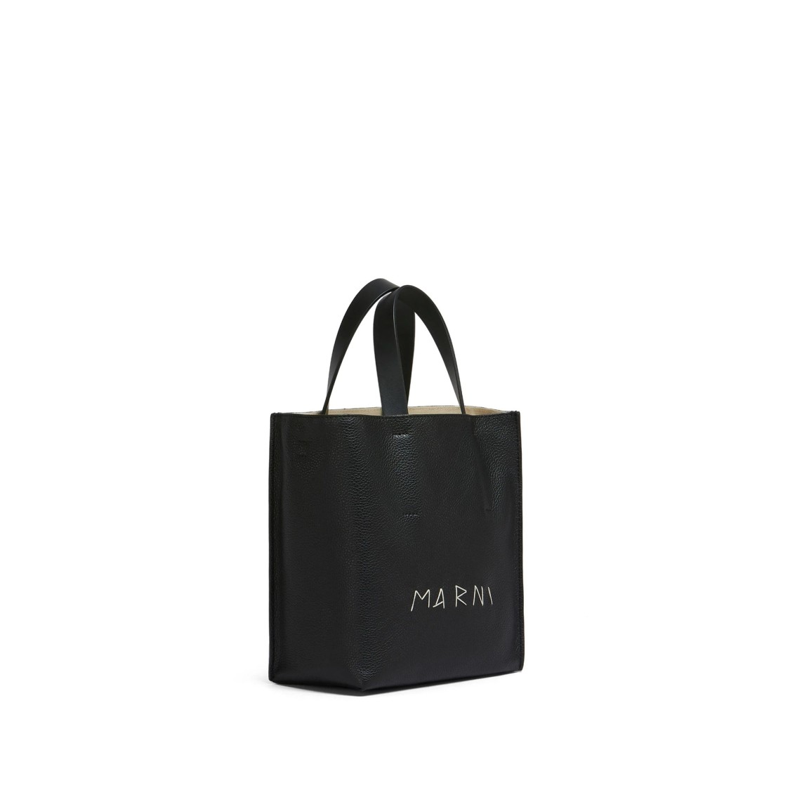 Marni Museo Embroidered Textured-leather Tote Bag