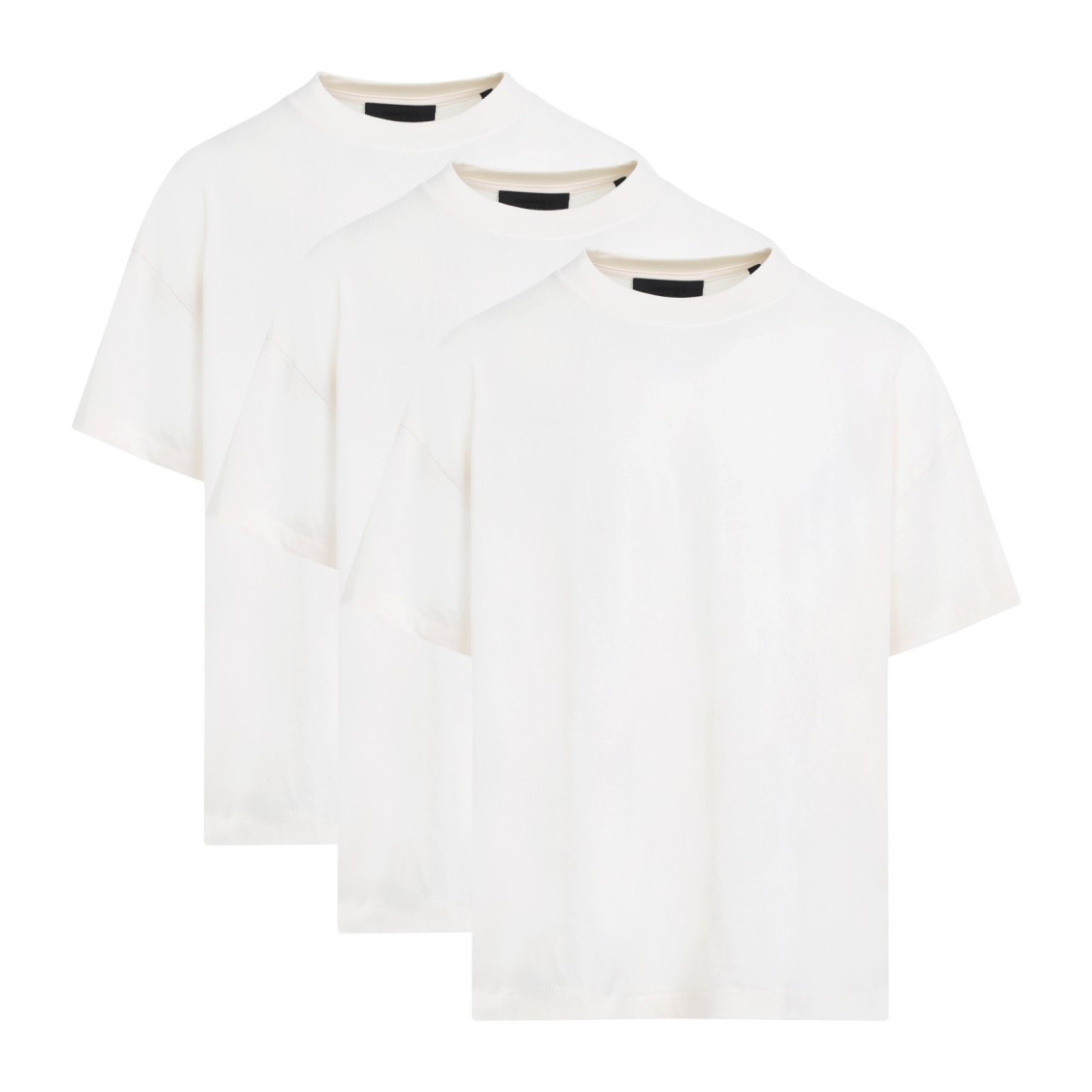 Fear Of God White Plain Cotton T-shirts In White