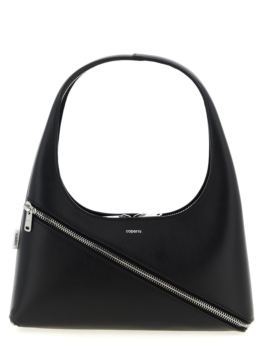 Coperni Calf-leather Shoulder Bag In Black