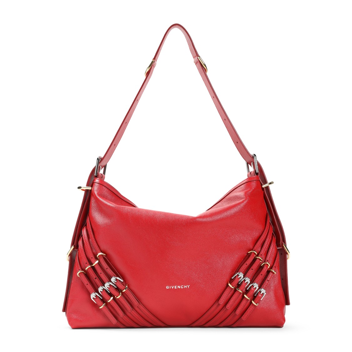 Givenchy Voyou Media Shoulder Bag In Red