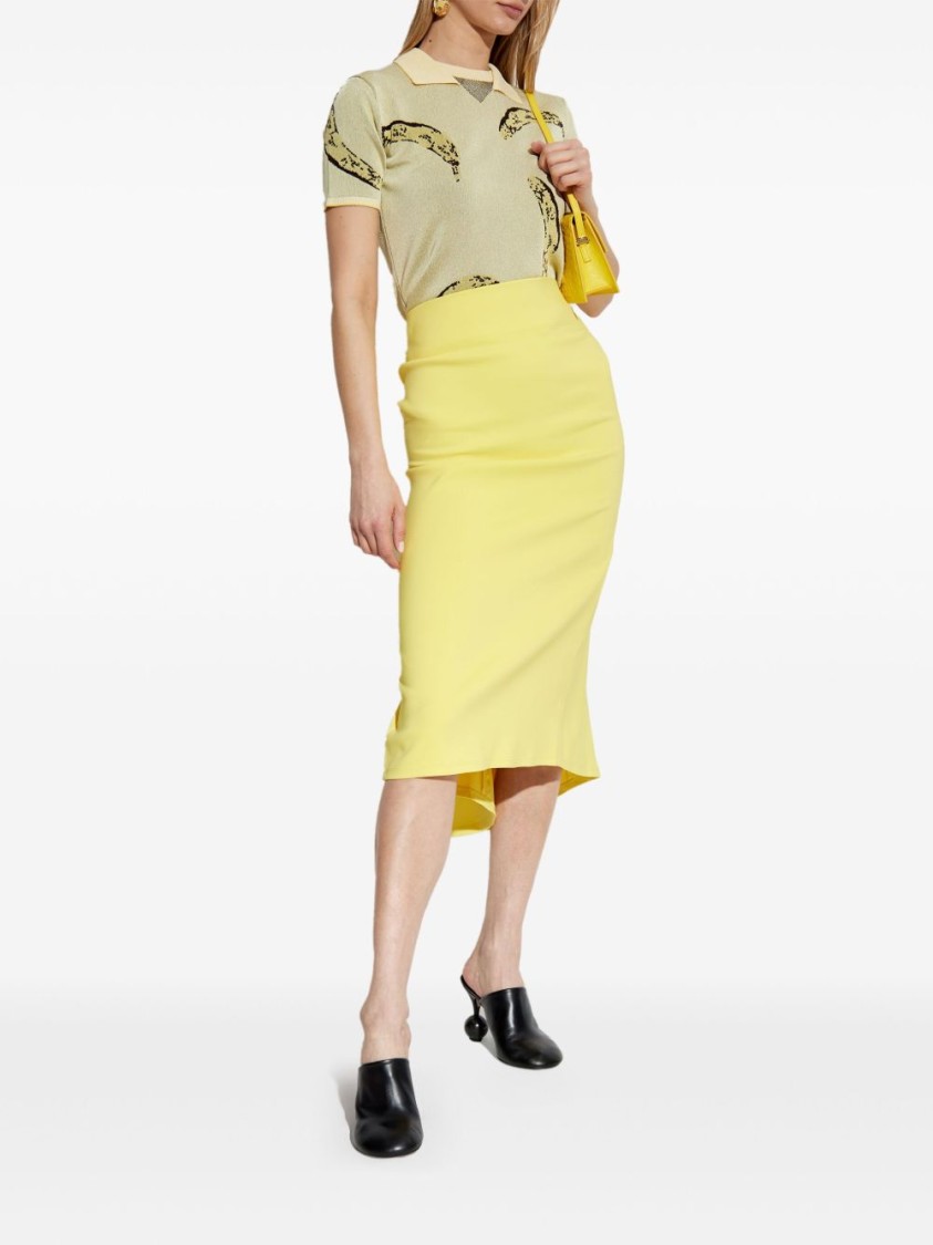 Shop Jacquemus High-waisted La Jupe Sablier Skirt