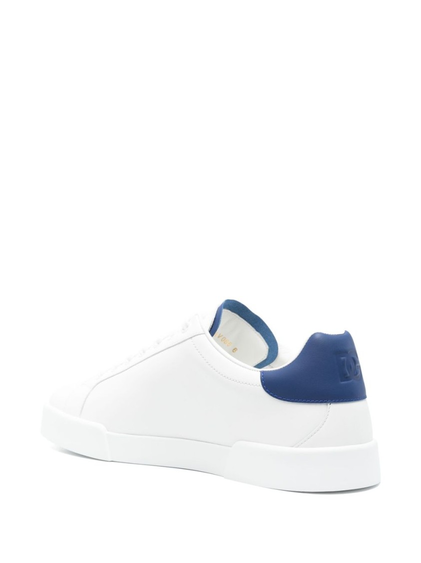 Dolce & Gabbana Sneakers From The Portofino Line In Nappa Leather In White
