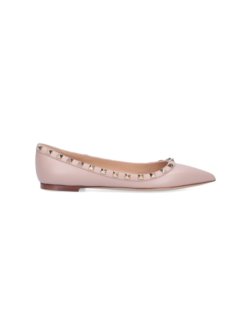 Valentino Garavani Rockstud' Ballet Flats – Pink