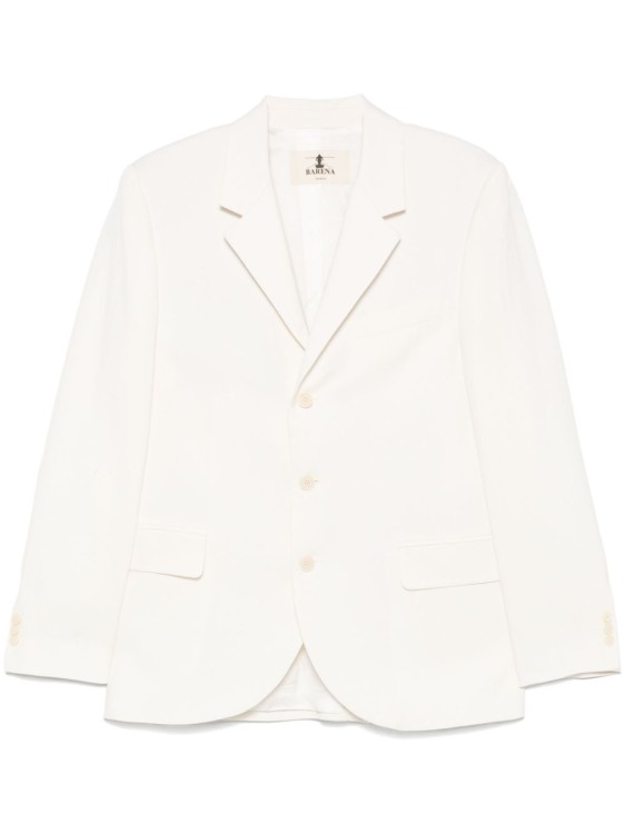 ボトムスその他 Barena Tailored White Jacket With Notched Lapel Barena Tailored White Jacket With Notched Lapel Blazer | THE