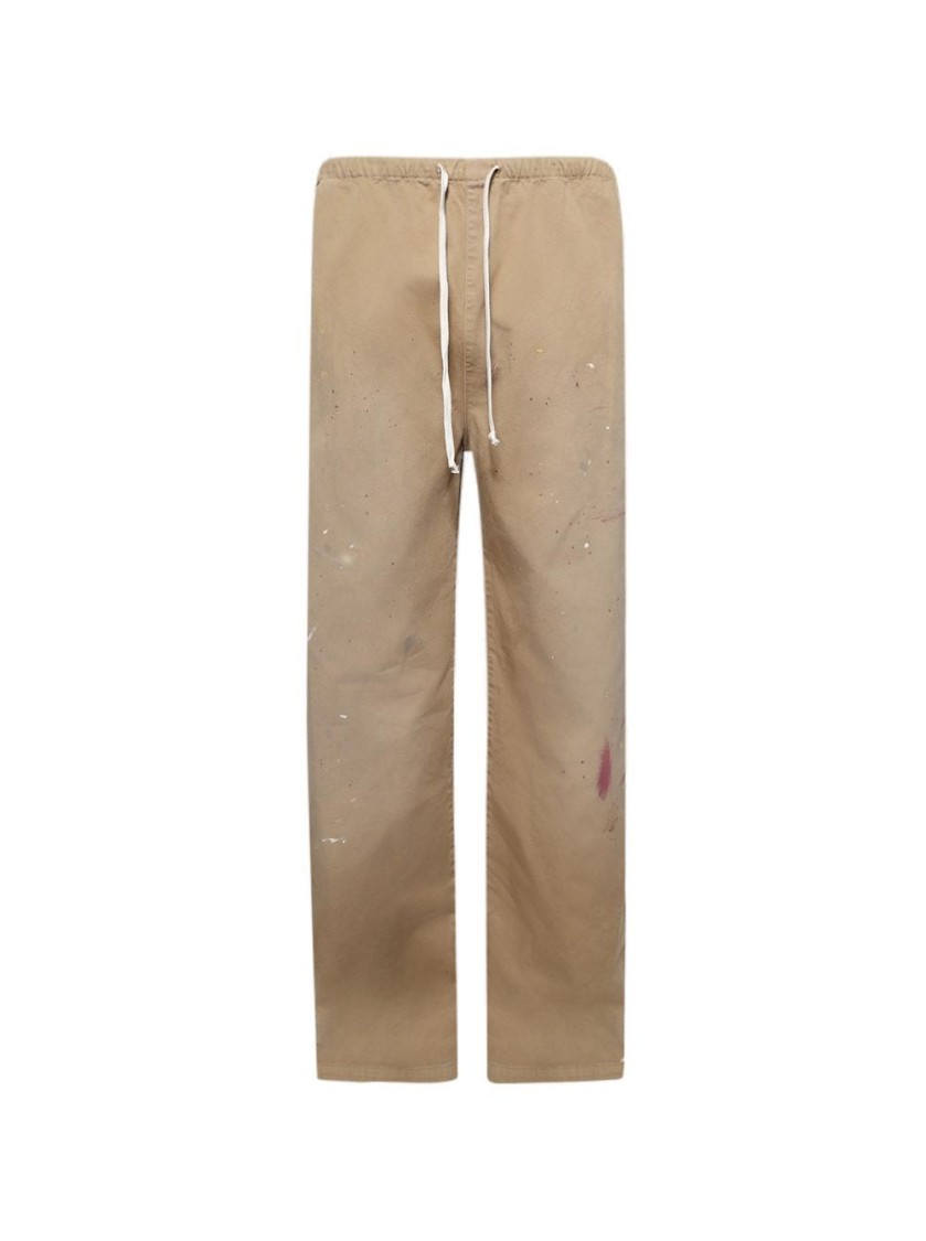 Mm6 Maison Margiela Paint Splatter Wide Leg Gabardine Pants