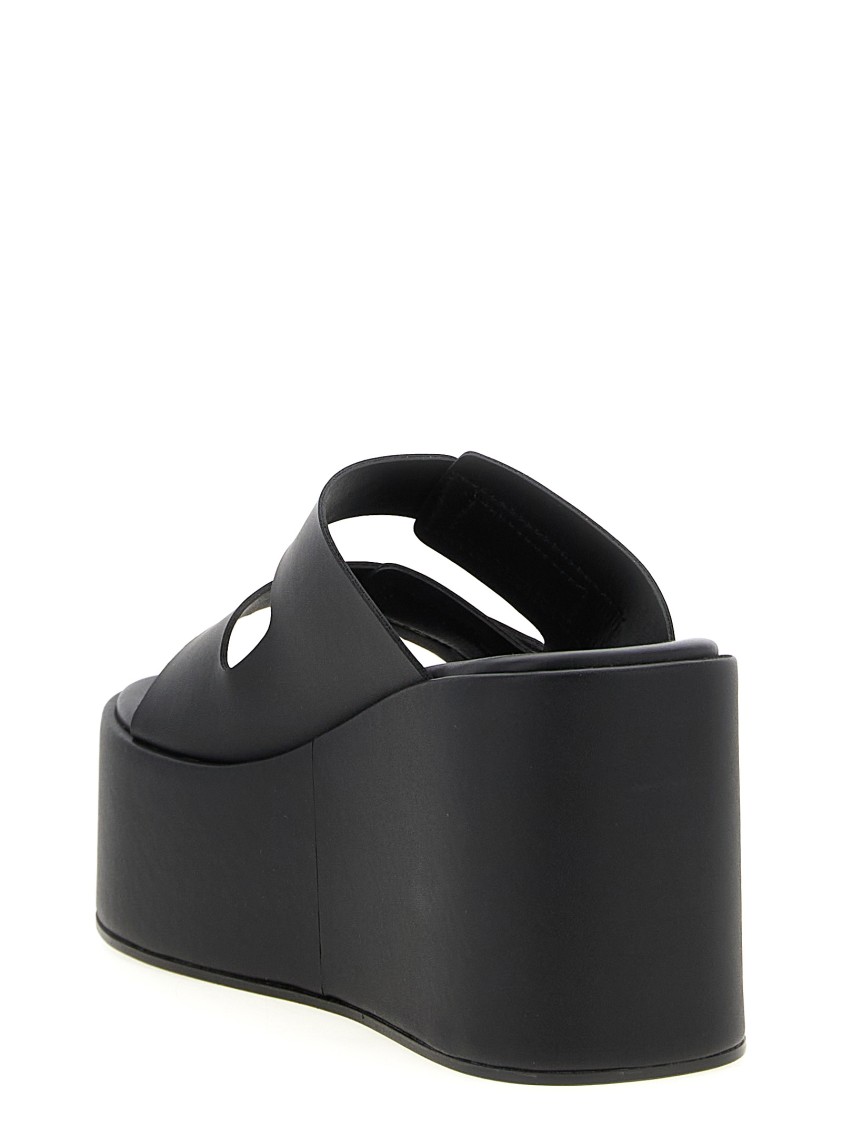 Coperni Patch Wedge Sandal' Wedges In Black