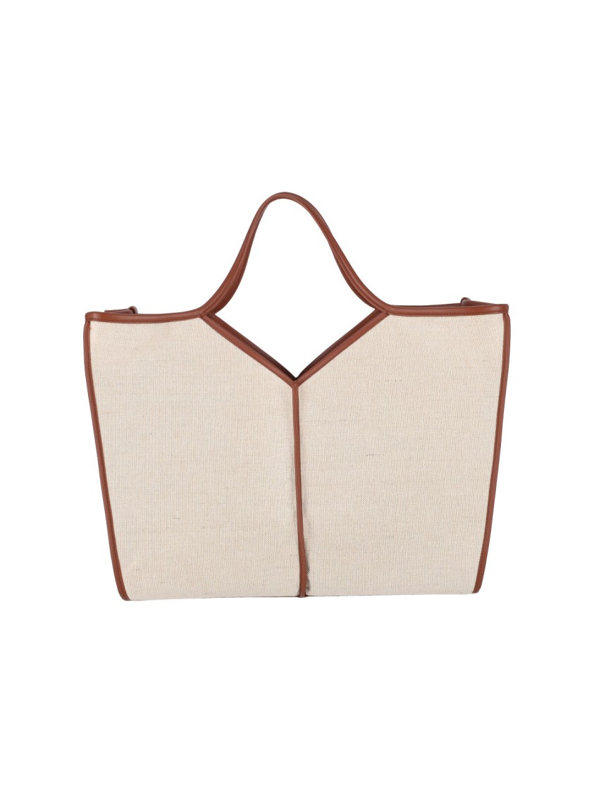 Hereu Classic Open Top Tote In Naturalchestnut