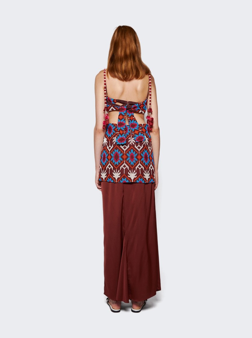Johanna Ortiz Leyenda Anudada Mini Dress