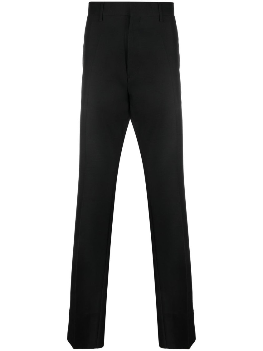 Dsquared2 Tailored Black Trousers With Classic Waistband And Subtle Pleats In Black