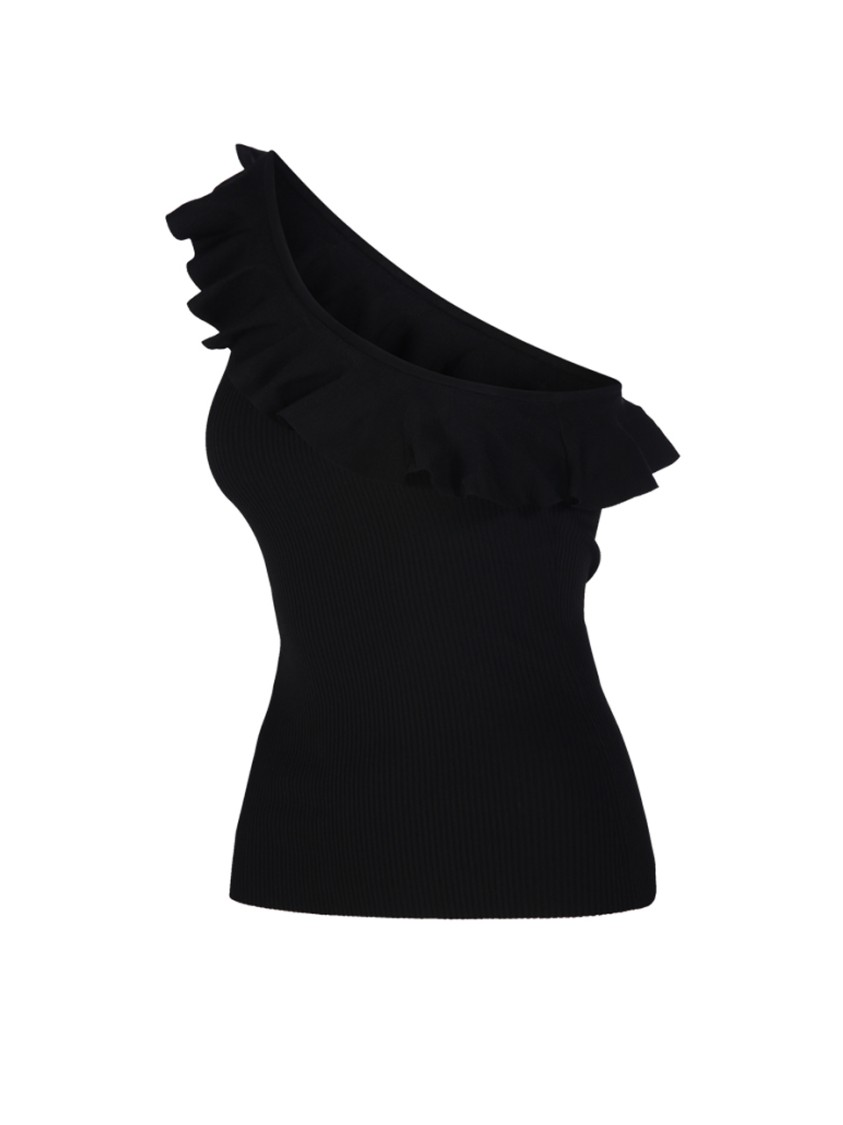 Shop Zimmermann Rhiannon Frill Asymmetric Tank Top