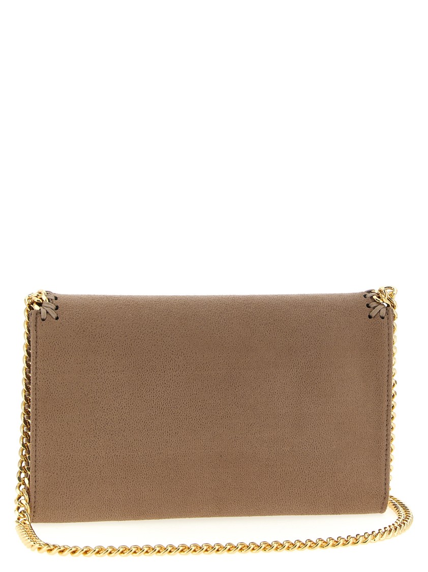 Stella Mccartney Falabella Wallet On Chain In Brown