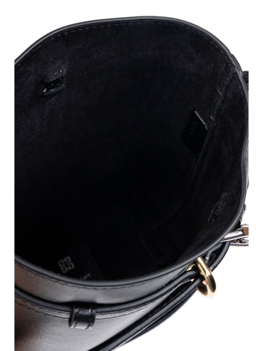 Givenchy Calf Leather Shoulder Bag With Logo And Gold-tone Hardware