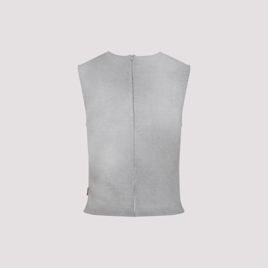 Diesel T-yasmina Distressed Tank Top In Grey