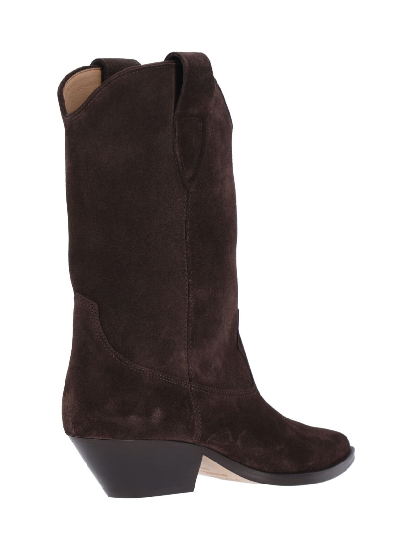 Isabel Marant Suede Boots – Dark Brown In Brown